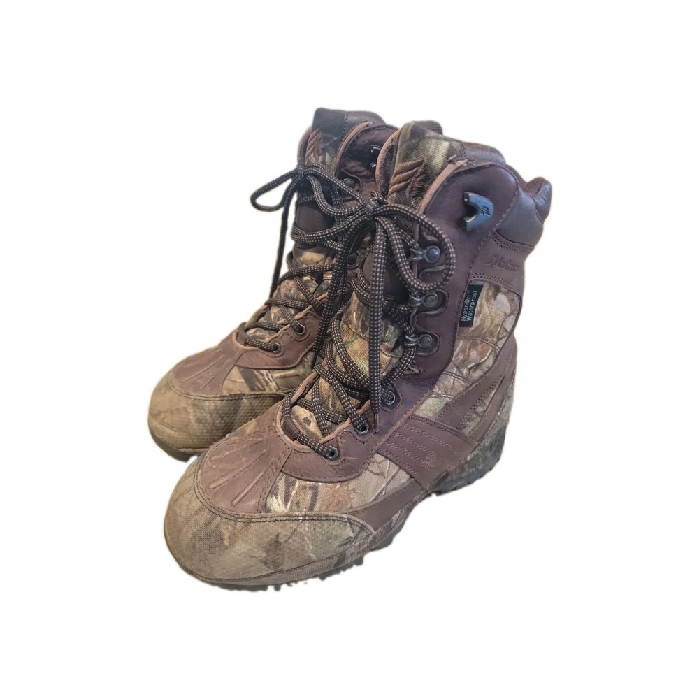 LACROSSE 10"HUNTING PAC MOSSY OAK 2000G Leather Camo Insulated BOOTS 283152 SZ 9